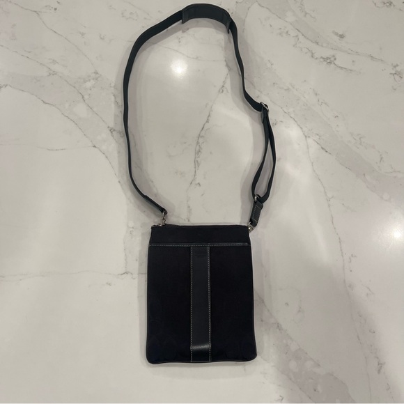 Coach Handbags - Coach black canvas messenger crossbody bag